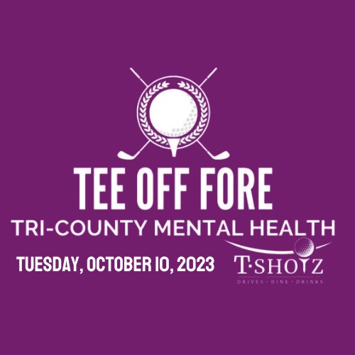 Tee Off Fore Tri-County Mental Health Logo 2023